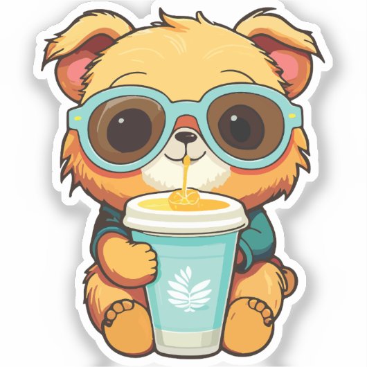 puppy with soda sticker (Voorkant)