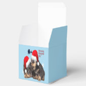 Puppy Witte Kerst Met Sinterklaas Slee Bedankdoosjes (Geopend)