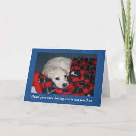 Puppy wordt gezond kaart