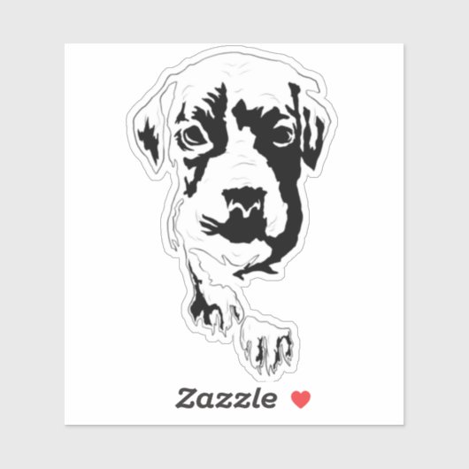 Puppy X Love 1 Sticker (Vel)