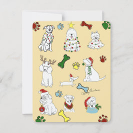 PUPPY XMAS CARD FEESTDAGENKAART
