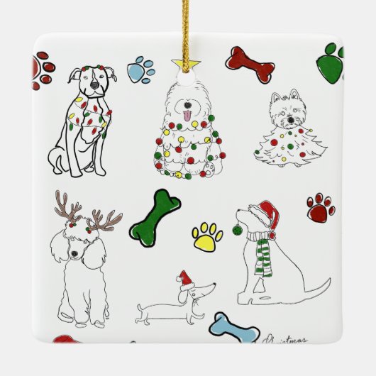 PUPPY XMAS ORNAMENT (Achterkant)