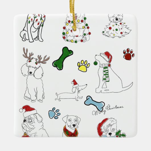 PUPPY XMAS ORNAMENT (Voorkant)