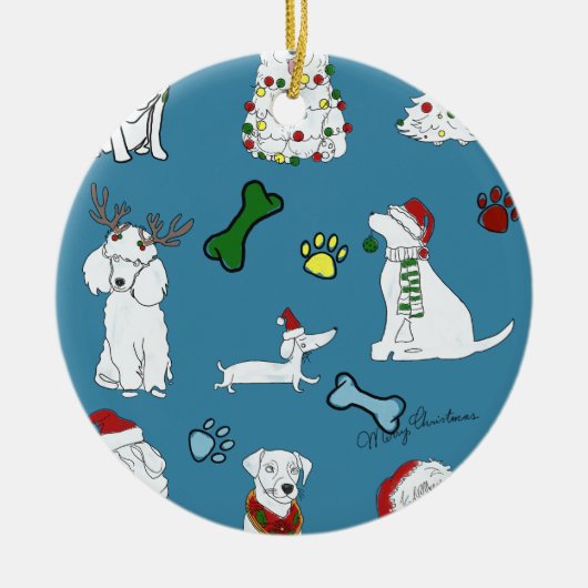 PUPPY XMAS ORNAMENT (Voorkant)