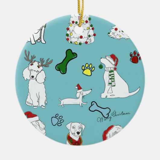 PUPPY XMAS ORNAMENT (Voorkant)