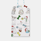 PUPPY XMAS TAG  CADEAULABEL (Voorkant)