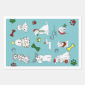 PUPPY XMAS WRAPPING PAPER SET  (Voorkant)