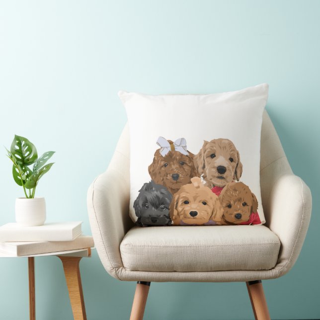 Puppydag 20x20 kussen (Stoel)