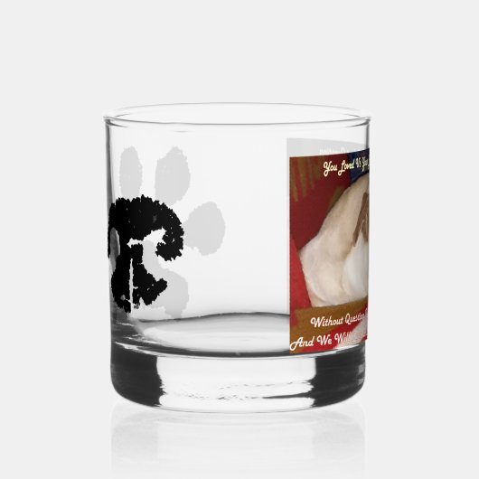 Puppyherinneringen Whisky Glas (Rechts)