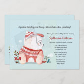 Puppyhond met bril Baby shower Kaart (Voorkant / Achterkant)