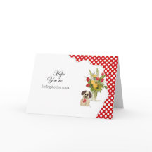 Puppyhond wordt goed Kaart