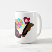 Puppyliefhebber warm koffiemok (Voorkant rechts)