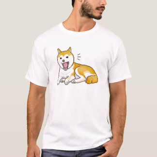 Puppylike Shiba Inu Dog Pixelart T-shirt