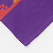 Puppypoten en Botten Paarse fleecedeken Fleece Deken (Hoek)