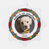 Puppy's 1e kerstboom decoratie Kaart (Voorkant)