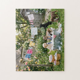 Puppy's doen de was legpuzzel