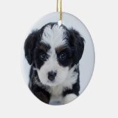 Puppy's eerste kerst keramisch ornament (Rechts)