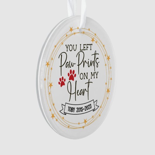 Puppy's eerste kerst ornament (voorkant)