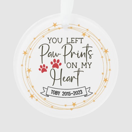 Puppy's eerste kerst ornament (voorkant)