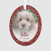 Puppy's eerste kerstrood ornament (voorkant)