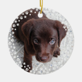 Puppy's Eerste Kerstvakantie Ornament