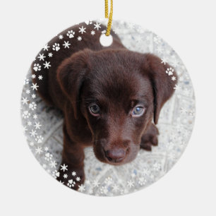 Puppy's Eerste Kerstvakantie Ornament