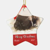 Puppy's eerste kerstversiering aanpassen keramisch ornament (Links)