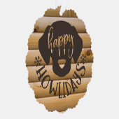 Puppy's eerste Paw-effect Canine Kerstmis Foto Ornament Kaart (Rechts)