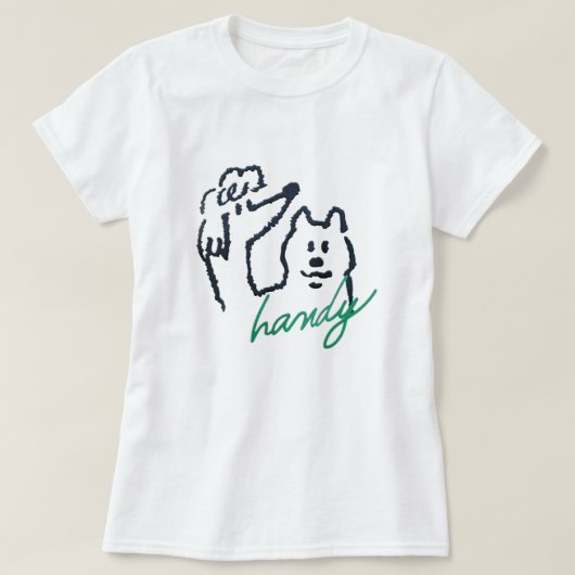 PUPPY'S VROUW T-SHIRT (Design voorkant)