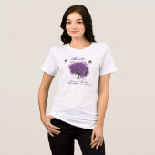 Puprle Heart Leaf Tree Wedding T-Hemden Tri-Blend Shirt (Voorkant volledig)