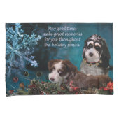 pups and flowers reversible pillow cases kussensloop (Voorkant-Rechts)
