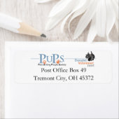 PUPs de Etiketten van het Adres van de Terugkeer (Insitu)