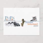 PUPs Logo Merchandise Briefkaart (Voorkant)