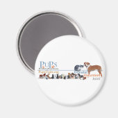 PUPs Logo Merchandise Magneet (Voorkant / Achterkant)