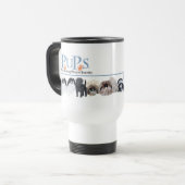 PUPs Logo Merchandise met Tabby Cat Reisbeker (Voorkant links)