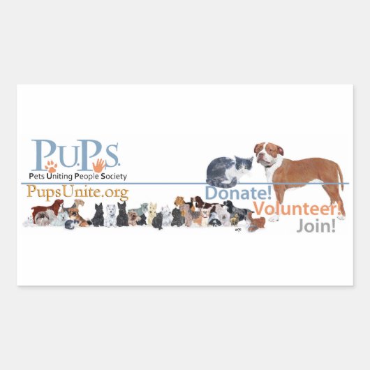 PUPs Logo Sticker (Voorkant)