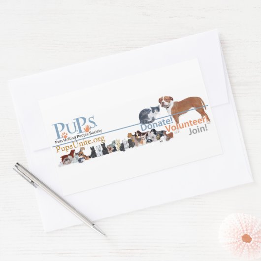 PUPs Logo Sticker (Envelop)