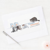 PUP's Logo Sticker met katten (Envelop)