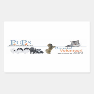 PUPs Logo Sticker Pekingees