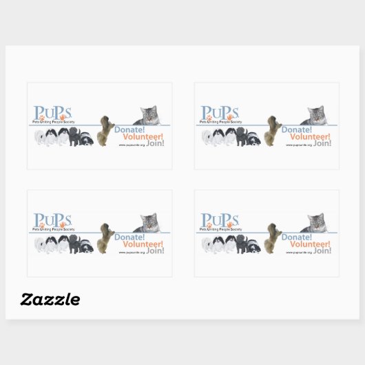 PUPs Logo Sticker Pekingese (Vel)