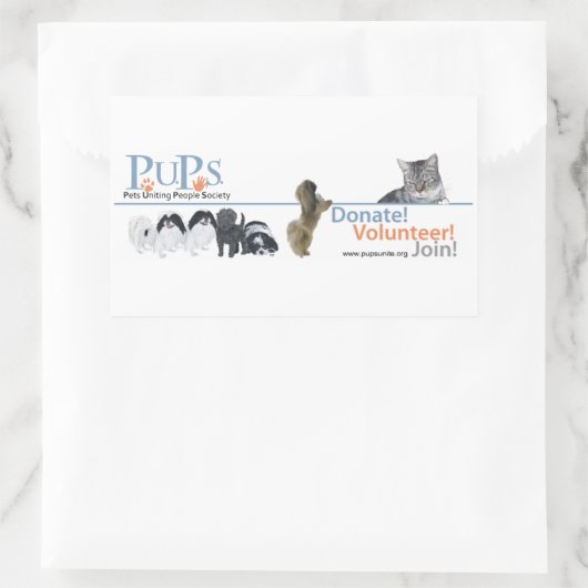 PUPs Logo Sticker Pekingese (Tas)