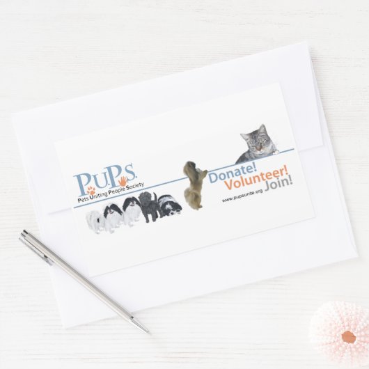 PUPs Logo Sticker Pekingese (Envelop)