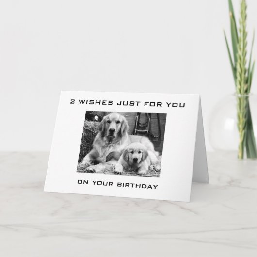 PUPS MAAKT 2 WISSEN VOOR JE BIRTHDAAG KAART (Voorkant)