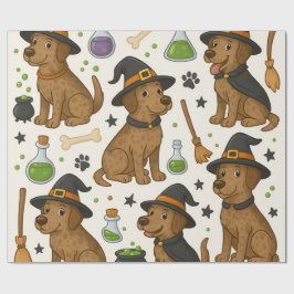 Pups Potion Party - Halloween Magic Theme Cadeaupapier