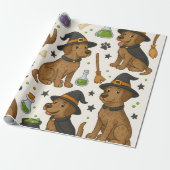 Pups Potion Party - Halloween Magic Theme Cadeaupapier (Uitgerold)