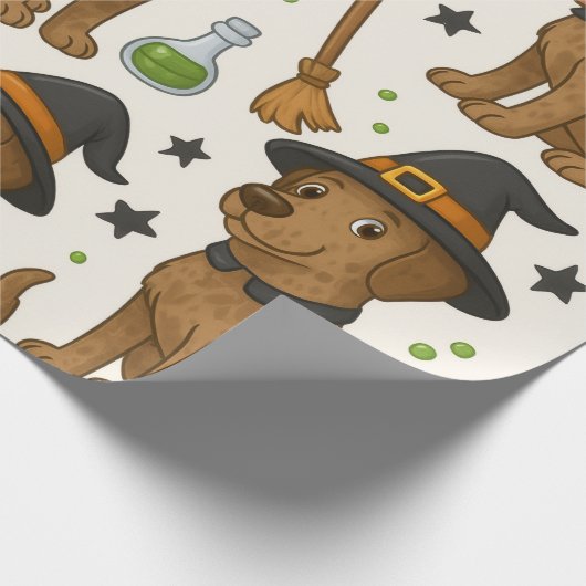 Pups Potion Party - Halloween Magic Theme Cadeaupapier (Hoek)