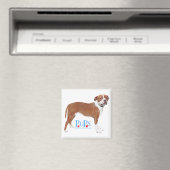 PUPs Redt Pit Bull Magneet (Insitu (Vaatwasser))