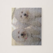Pups willen gewoon plezier hebben. -puzzel legpuzzel (Verticaal)