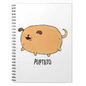 Puptato Funny Puppy Potato Pun Notitieboek (Voorkant)