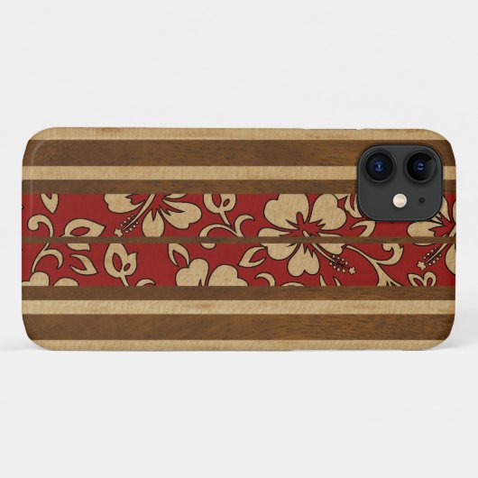 Pupukea  Hawaiian Faux Surfboard Case-Mate iPhone Case (Achterkant (horizontaal))